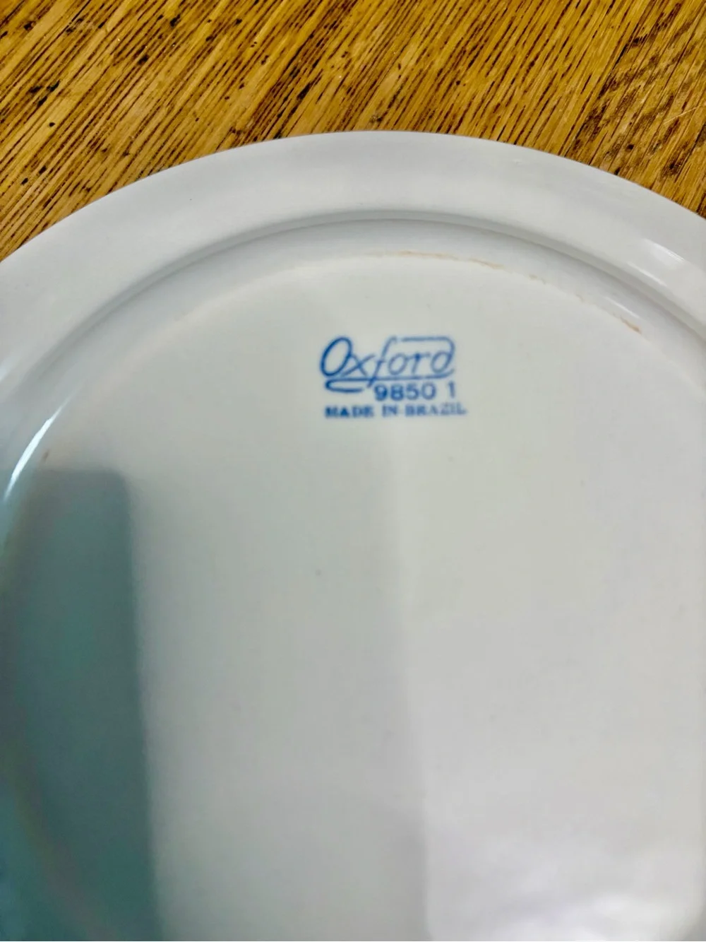 Oxford Blue Floral Ceramic Salad Plates - Set of 4